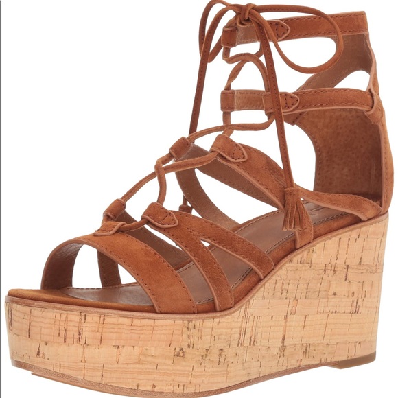 NWT Frye Women’s Heather Gladiator Wedge Sandal - Picture 6 of 8
